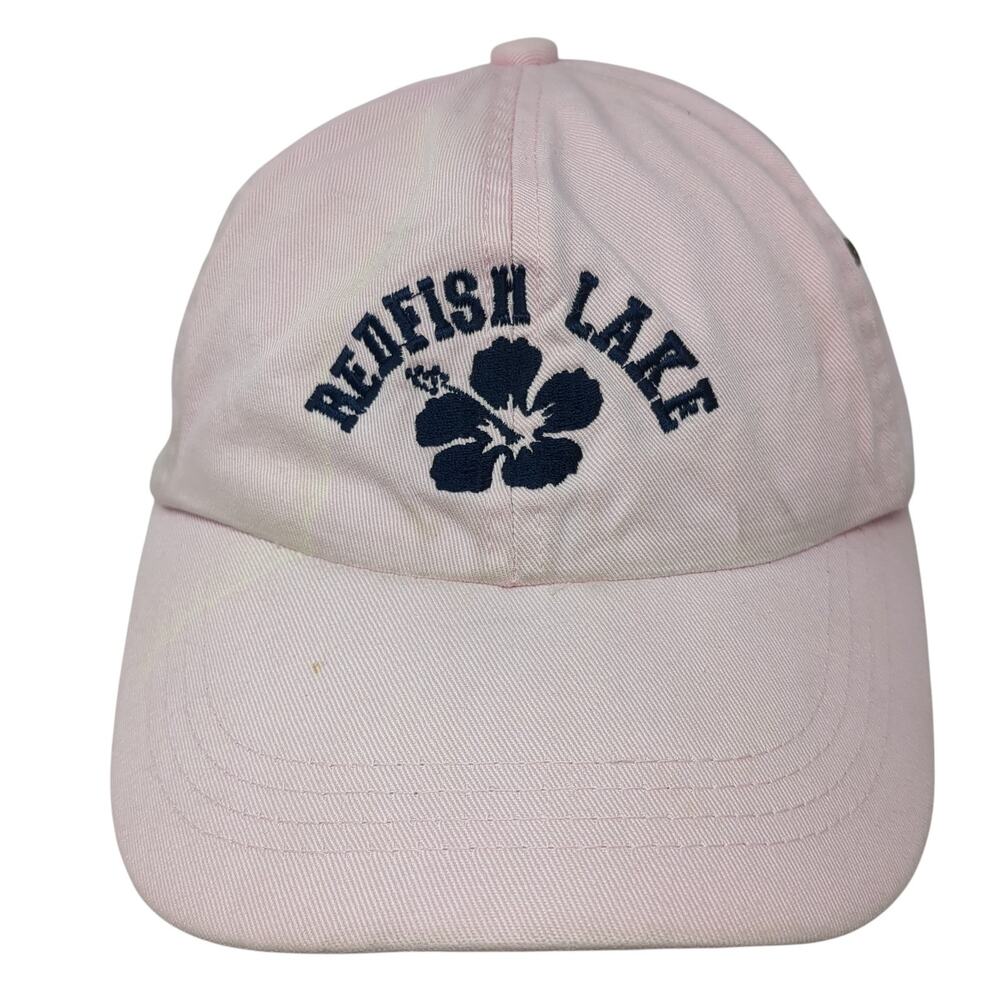 Redfish Lake Slideback Baseball Cap Pink One Size Embroidered 6 Panel MV Sport